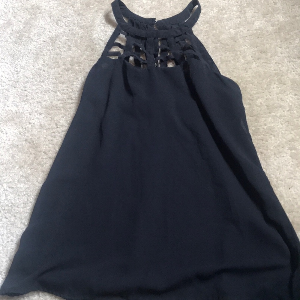 Black tank top